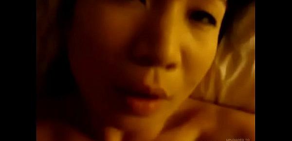  (NEW) PETITE ASIAN GF with pigtails in HOMEMADE interracial sex video